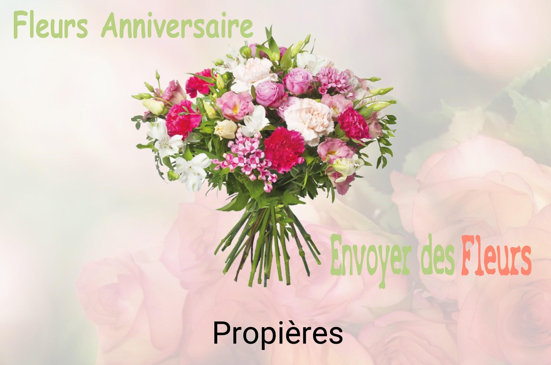 Bouquet de fleurs d’anniversaire livré à Propières